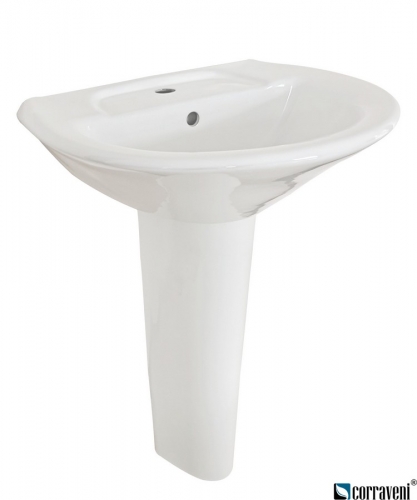 PM341 ceramic pedestal basin