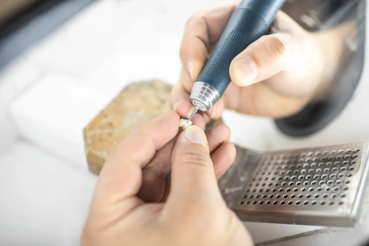 jewelry micromotor drilling