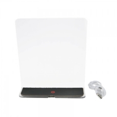 RGB LED Table Lamp Blank Acrylic Plate USB Powered TDL-T