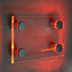 LED Illuminated Standoff Sign Holder for Acrylic 4pcs/set