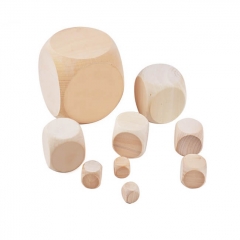 Blank Solid Wood Dice for Laser Engraving W006