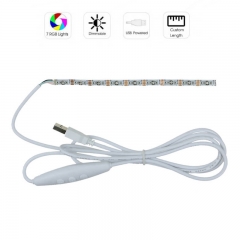 5mm 5V USB LED Strip Kit ON OFF Switch Dimmer RGB Lights PCB-30