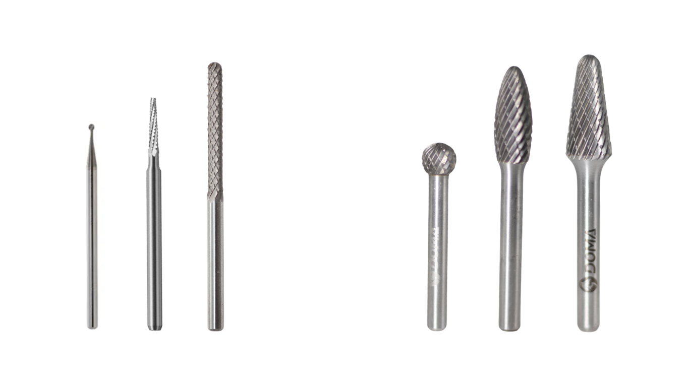 precision burr with carbide burr