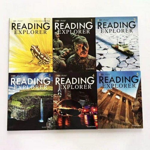 Reading Explorer student's book 全彩共6冊點讀版支持小達人點讀筆 贈音頻