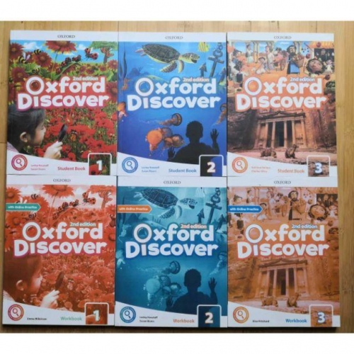 Oxford Discover 1-6 牛津探索 有配套音頻6本書6本練習冊