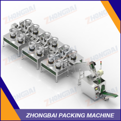 Counting Packing Machine with X Bowls Chain Conveyor