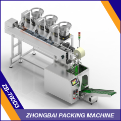 Counting Packing Machine with Three Bowls Chain Bucket Conveyor