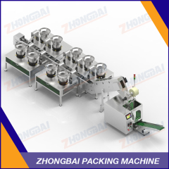 Counting Packing Machine with Nine Bowls Chain Bucket Conveyor