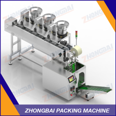 Fastener Packing Machine with Three Bowls Chain Bucket Conveyor