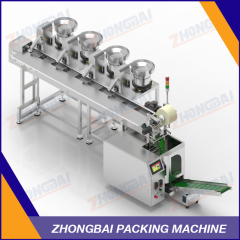 Screw Packing Machine with Four Bowls Chain Bucket Conveyor