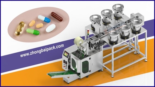 Packing Machine with 6 Bowls  for Capsule, Pill, Tablet