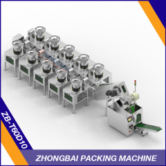 Fastener Packing Machine with Ten Bowls Chain Bucket Conveyor