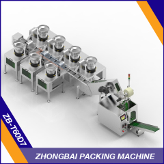 Fastener Packing Machine with Seven Bowls Chain Bucket Conveyor