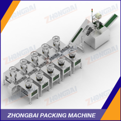 Counting Packing Machine with Ten Bowls Chain Conveyor