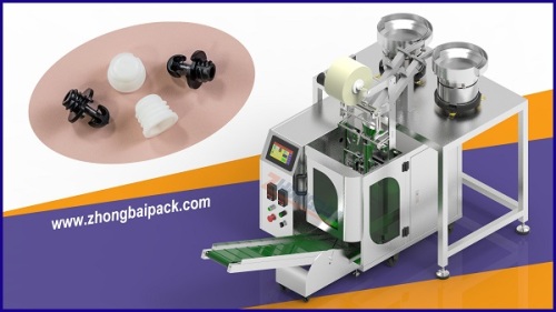 Plastic Parts Packing Machine with 2 bowls + Intelligent Printer