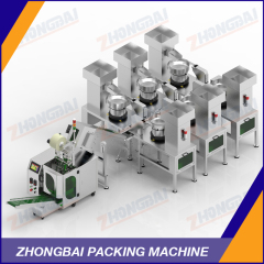 Fastener Packing Machine with Six Bowls Chain Bucket Conveyor
