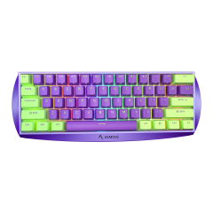 KEMOVE Hot Swappable Mechanical Keyboard with CNC Full Aluminum Frame, 60% Wireless Gaming Keyboard with 3000mAh Battery,Programmable Macros, Backlit RGB LED, USB-C, Doubleshot PBT