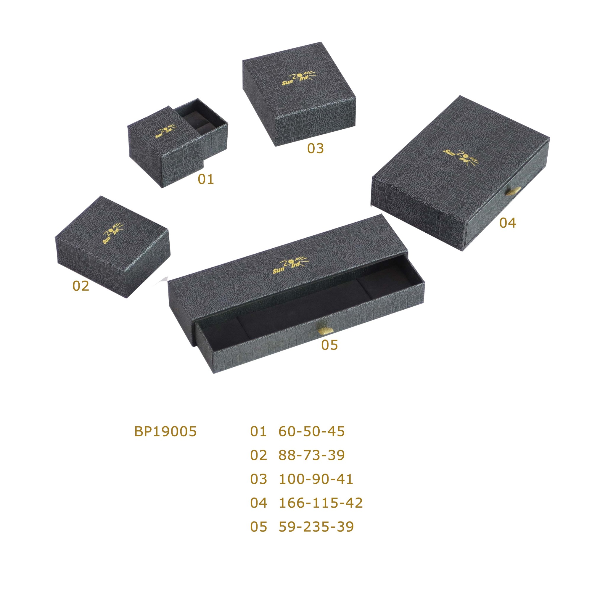 BP19005 Elegant Custom Drawer Type Jewelry Paper Boxes