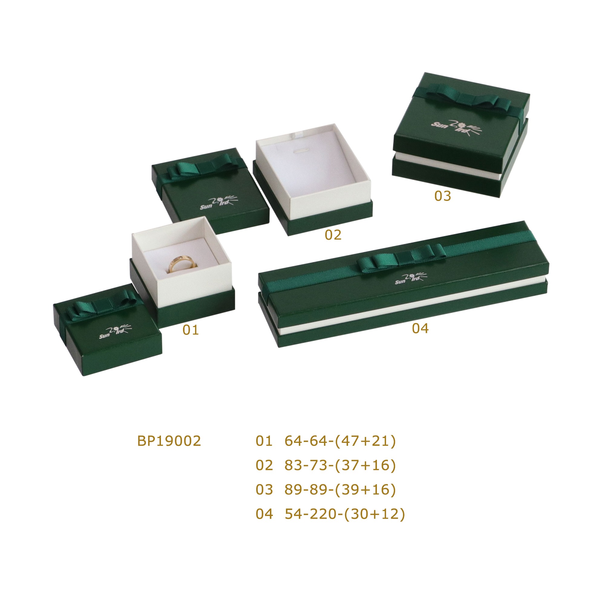 BP19002 Low Price Promotion Exquisite Paper Jewelry Packaging Boxes Set
