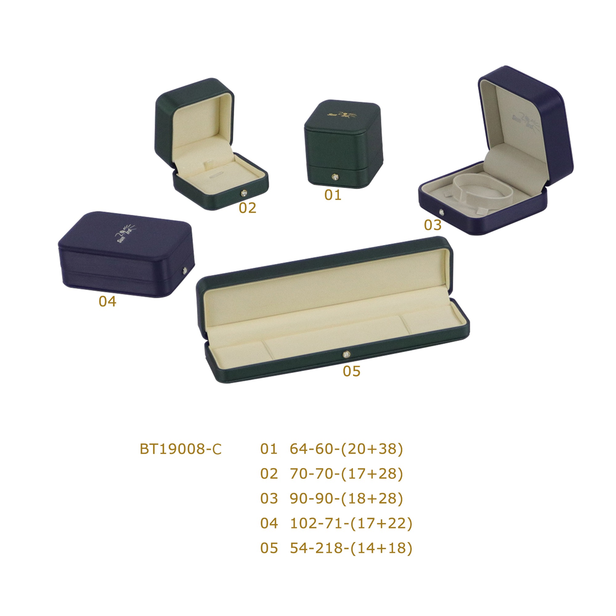 BT19008-C Luxury Custom Plastic Jewelry Gift box