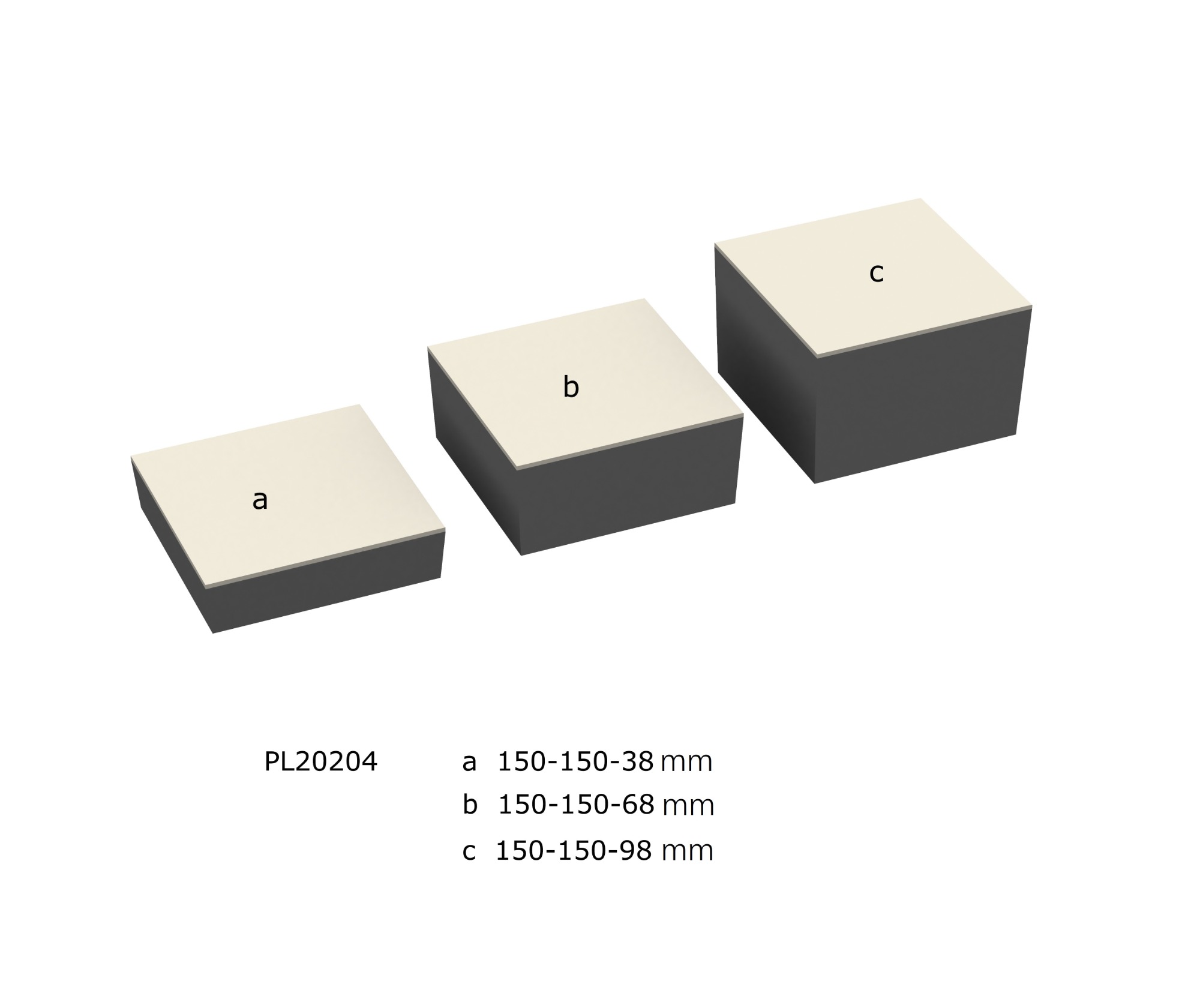 PL20204 High Glossy Lacquer Painting Wood Jewelry Display Base Board, Base Set, Base Board Set