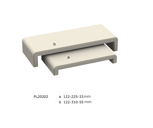 PL20202 Arched Shape Lacquer Jewelry Display Base, Bases, Base Set