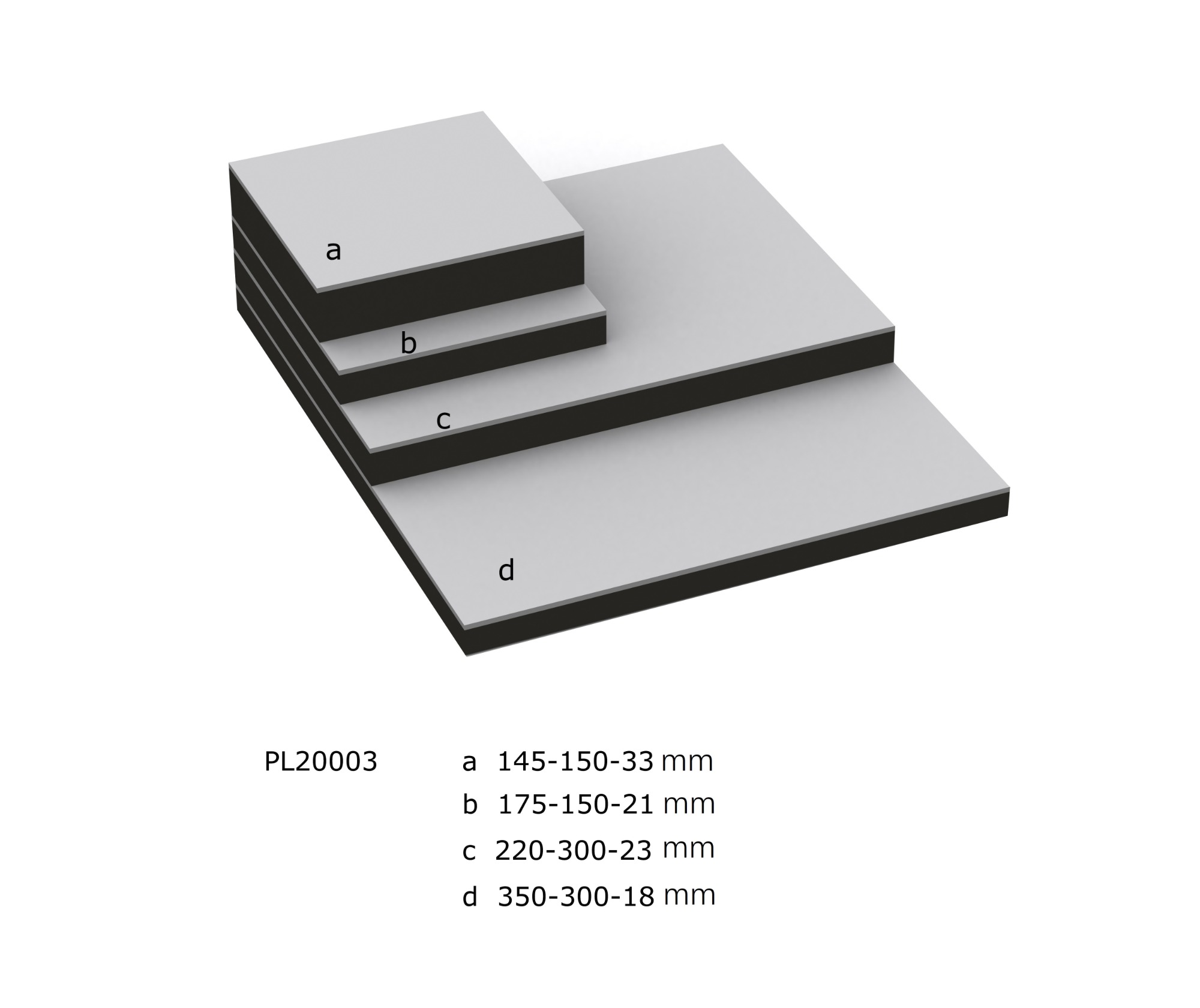 PL20003 Luxury PU Leatherette Base Riser Pedestal Set For Jewelry Retail Store