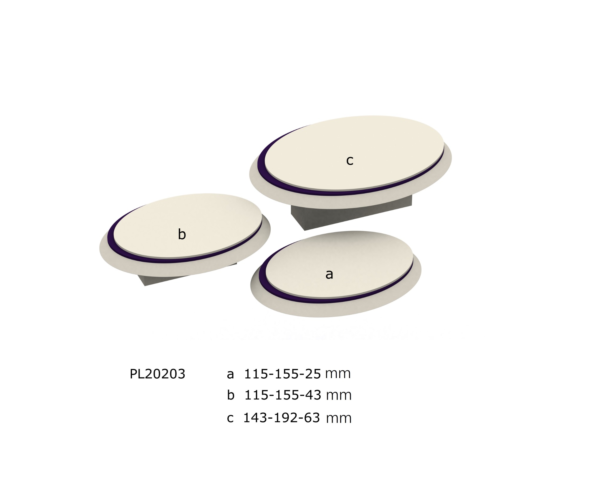 PL20203 White And Black Velvet Jewelry Display Boards, Base Board, Base Board Set