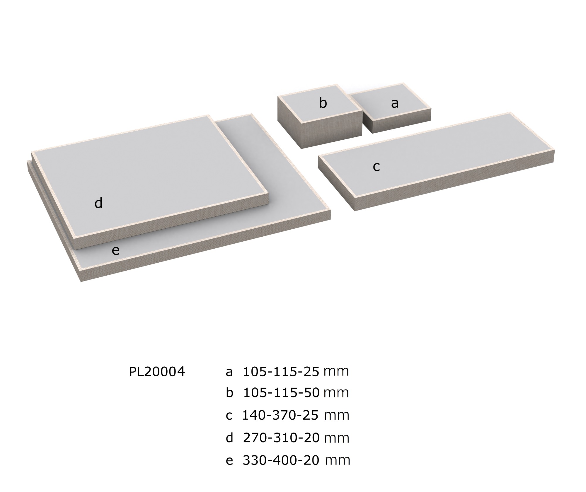 PL20004 Wholesale Jewelry Display Risers Platforms Pedestals Set For Jewelry Shop