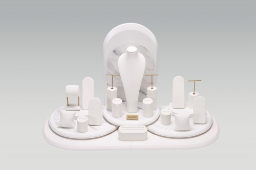 PC26004 2026 New Design Marble Pattern Leather Display Jewelry