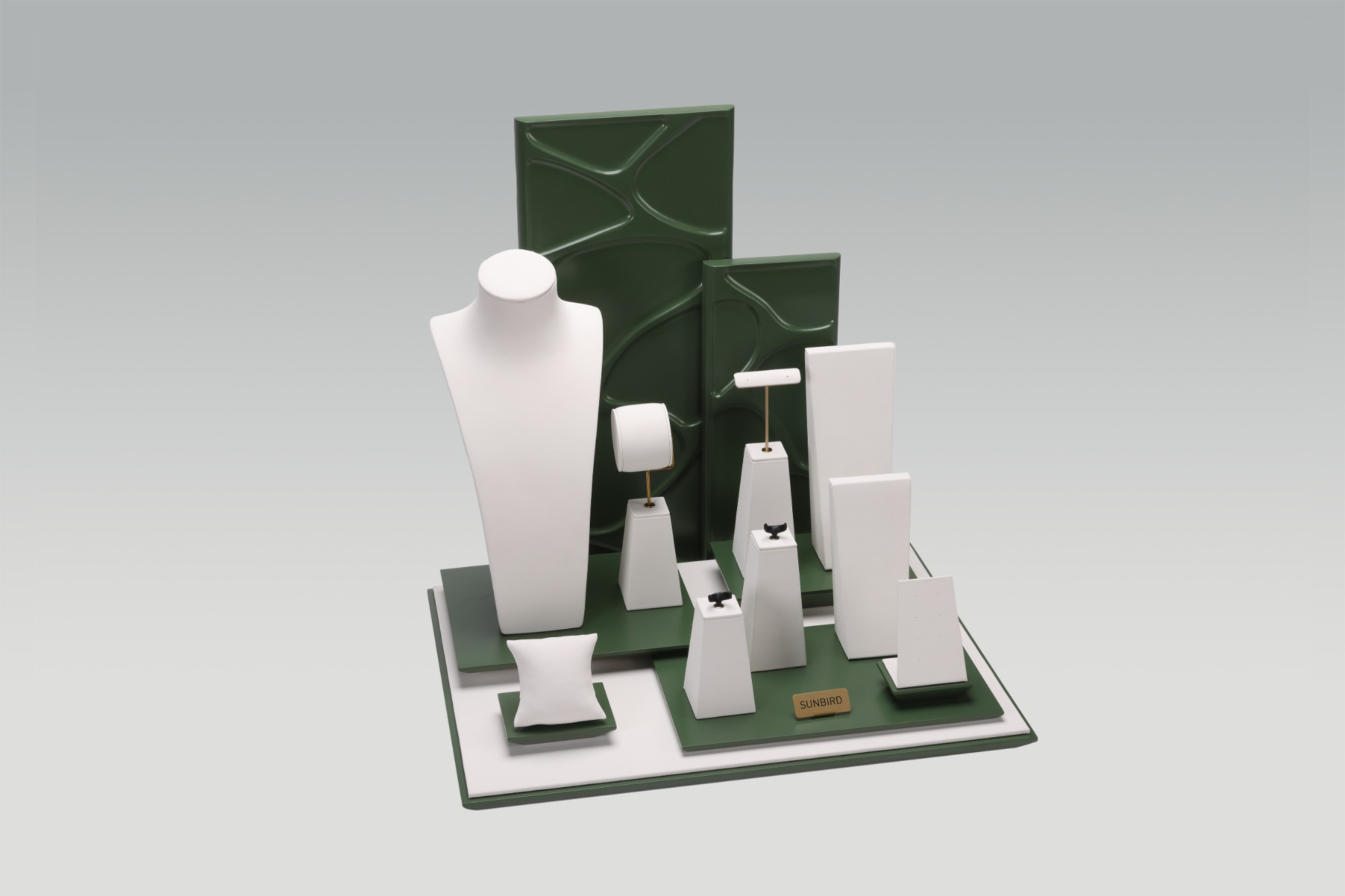 PC26005 2026 New Collection Jewelry Display Set With Art Deco Backwall