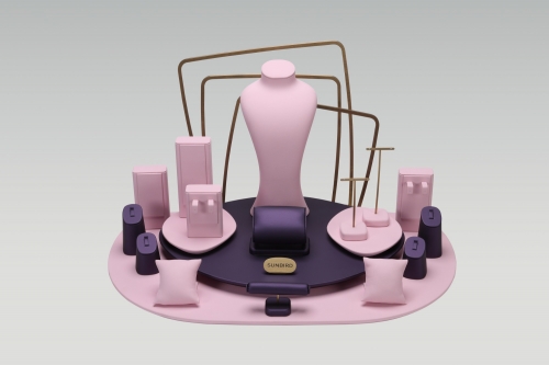 PC26008 2026 New Chinese Manufacturer Custom Design Jewelry Display With Metal Backwall