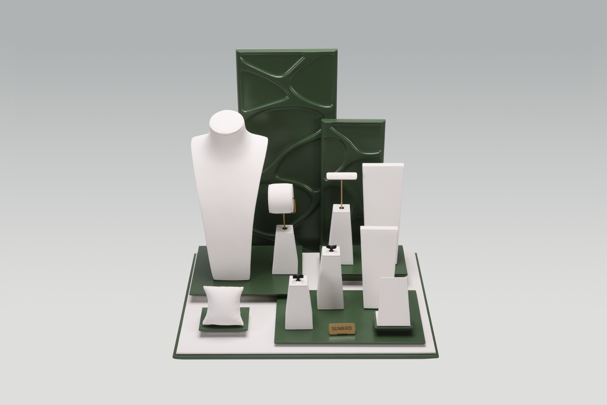 PC26005 2026 New Collection Jewelry Display Set With Art Deco Backwall