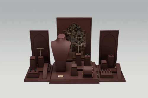 PC26002 2026 New Chinese Manufacturer Custom Design Leather Jewelry Display Sets