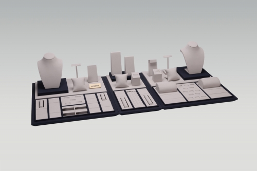 PG25003 2025 USA Market Modular Jewelry Display High-End Jewelry Counter Display Stand Made By Jewelry Display Factory
