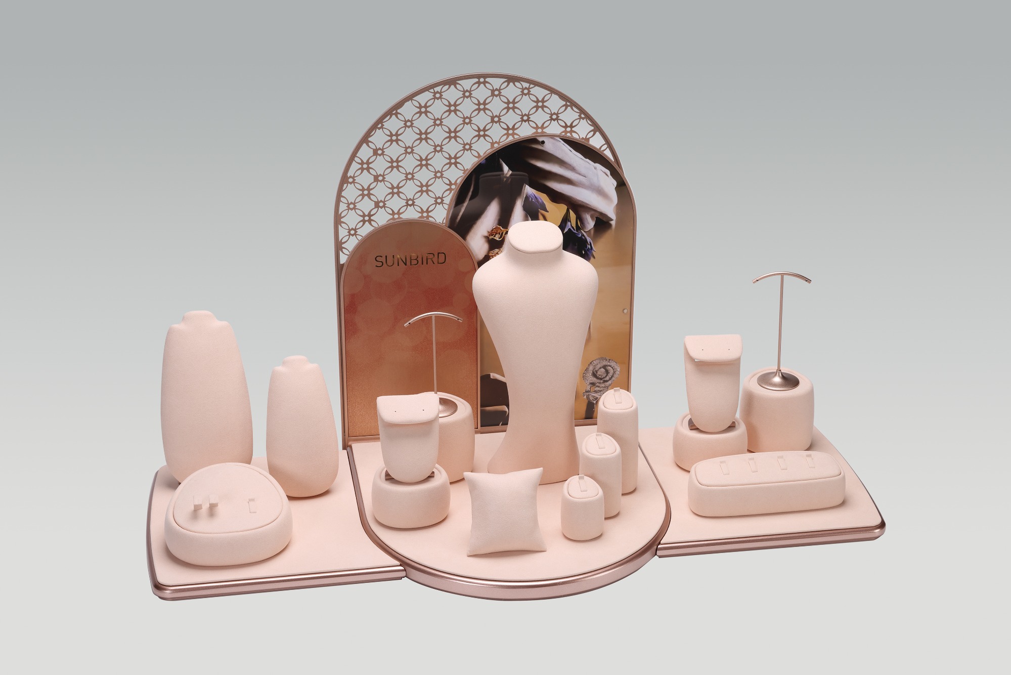 PC26014 2026 New Jewelry Display Manufacturer Jewelry Window Displays