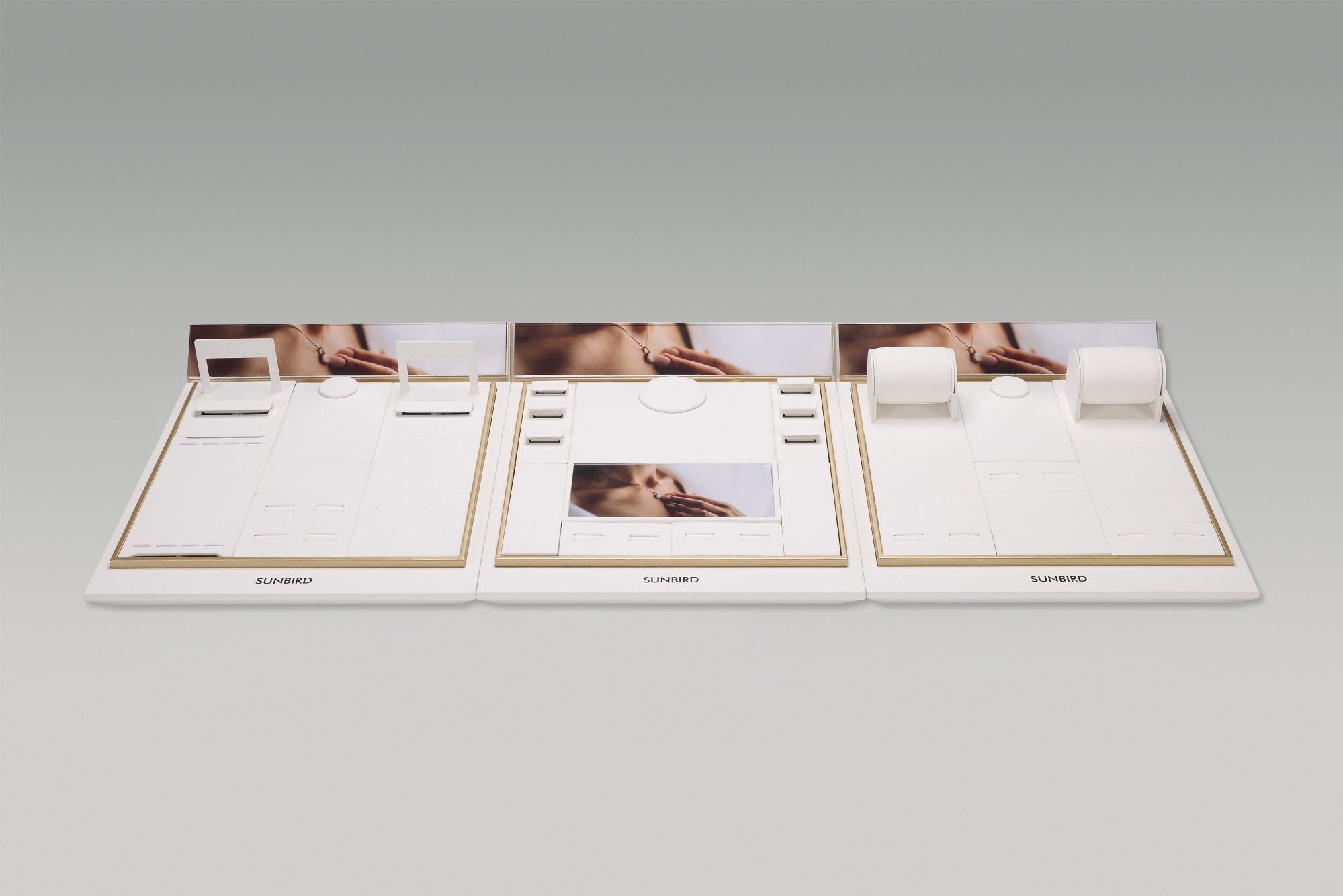 PG26005 2026 Jewelry Display Factory Direct Supply USA Market Modular Jewelry Display High-End Jewelry Counter Display Stand