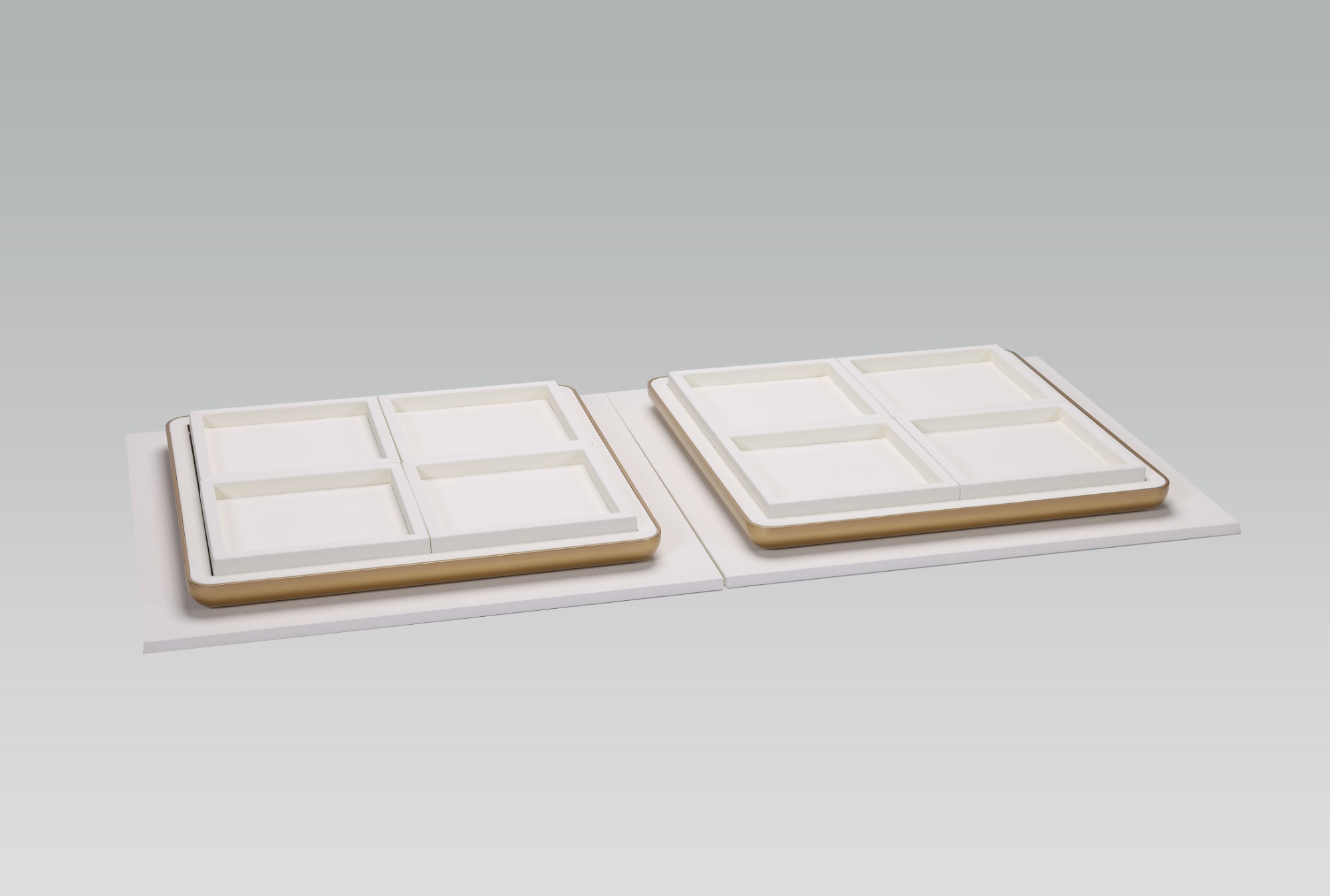 PG26012 2026 Modular Microfiber With Matt Lacquer Paint Jewelry Display