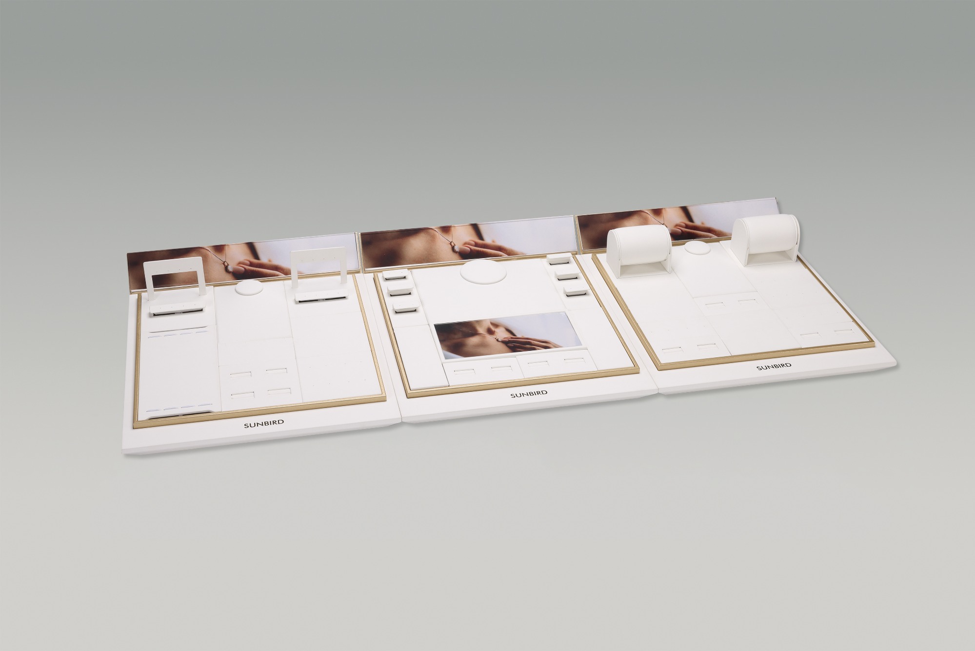 PG26005 2026 Jewelry Display Factory Direct Supply USA Market Modular Jewelry Display High-End Jewelry Counter Display Stand