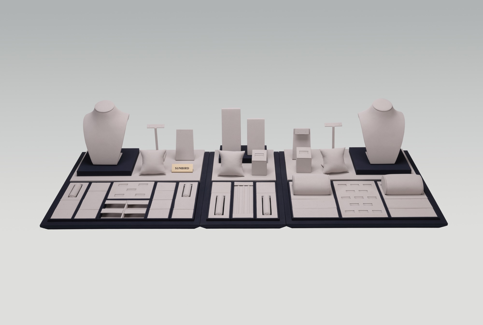 PG25003 2025 USA Market Modular Jewelry Display High-End Jewelry Counter Display Stand Made By Jewelry Display Factory