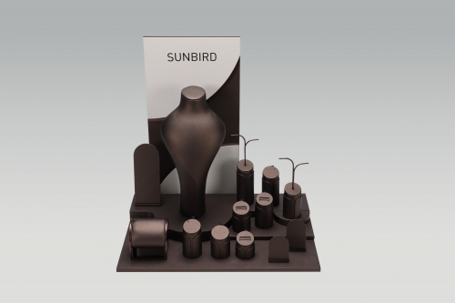 PC26011 Retro PU Leather Custom Jewelry Displays