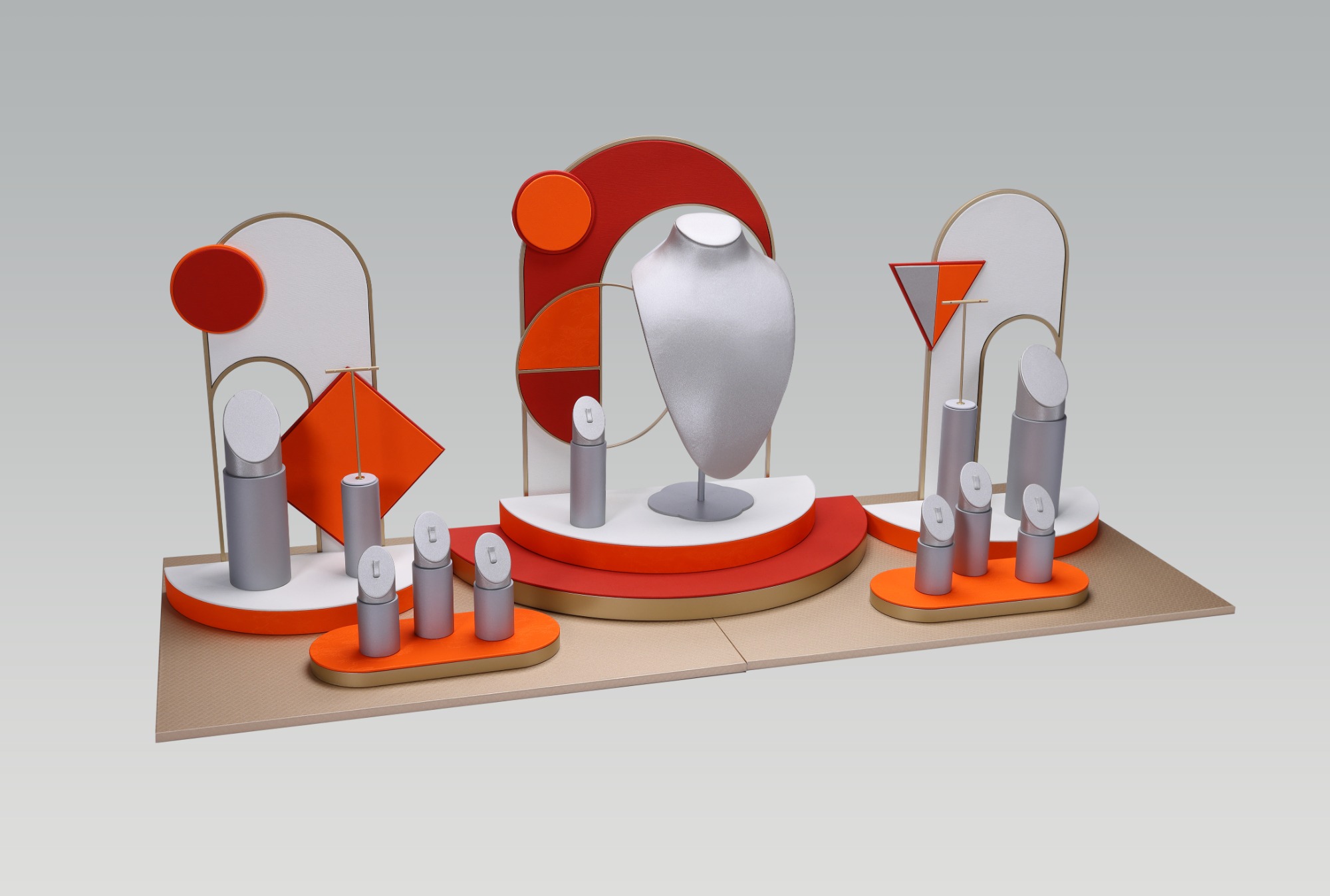 PC26018 2026 New Jewelry Display Manufacturer Jewelry Window Display