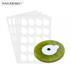 NAGARAKU 5 sheets and 1stone eyelash extensions glue holder jade stone holder glue pallet glue stand pads for eyelash extensions