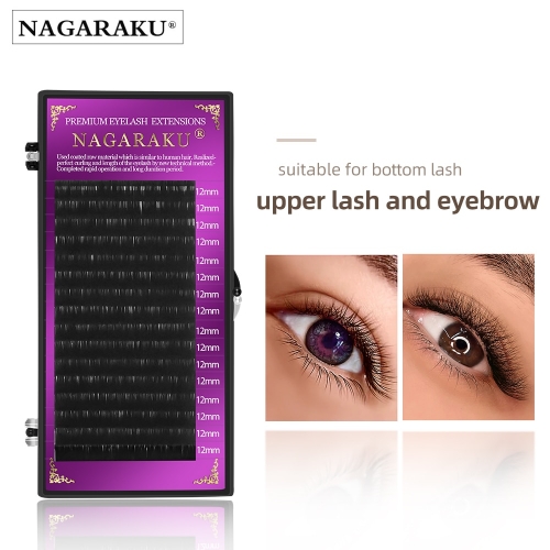 NAGARAKU Individual Eyelash Extension Maquillaje Makeup 5mm 6mm Synthetic Mink High Quality Soft Natural Eyelash Extension
