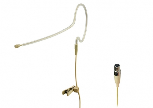 Bolymic HS56 Professional Beige Single Earset Headset Microphone for Shure Wireless 4 Pins xlr Jack