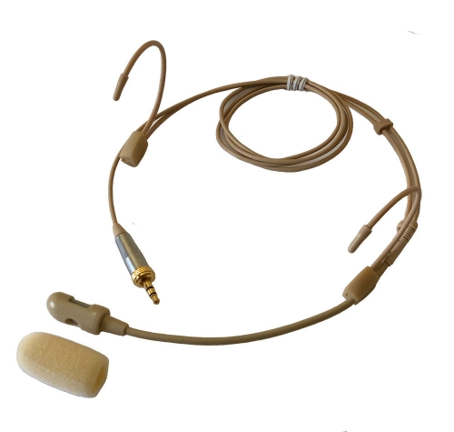 Bolymic HS01 Professional Unidirectional Headset Mic Headworn Microphone For Sennheiser Wireless Beige