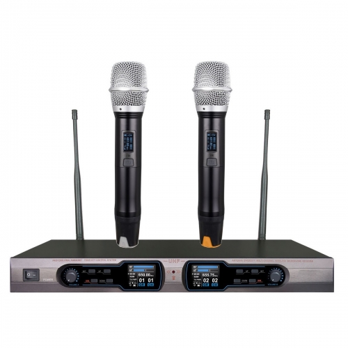 Bolymic BL9500 UHF Digital Dual Wireless Cordless Microphone mic System