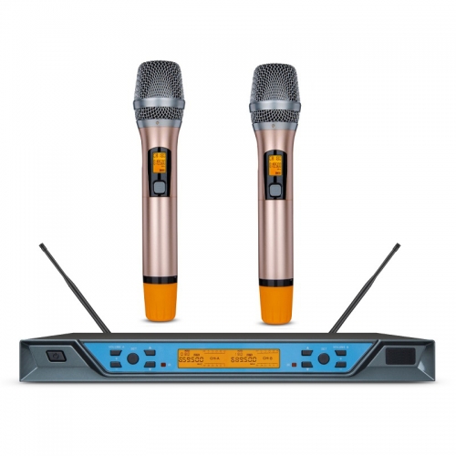 Bolymic BL4500 Wireless Karaoke Microphone UHF Dual Handheld Karaoke Mike for KTV Project Home Karaoke