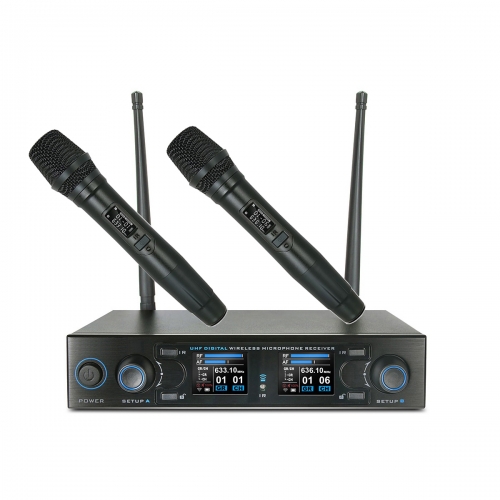 Bolymic 9200S UHF Dual Rechargeable Wireless Microphone System
