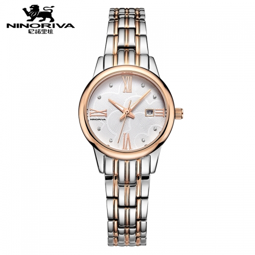 Business Fashion Ladies Quartz Watch with Stainless Steel Strap